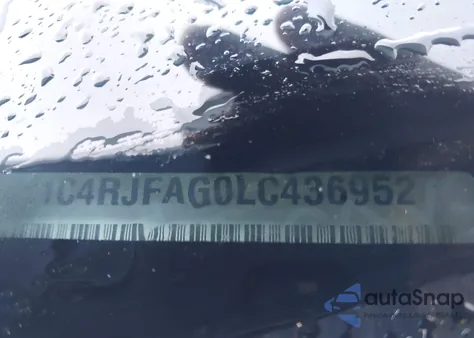 2020 Jeep Grand Cherokee Laredo E 4X4 from USA, damaged, VIN 1C4RJFAG0LC436952